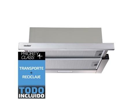 Campana chimenea SAUBER SCTC60I ancho 60 cm inox