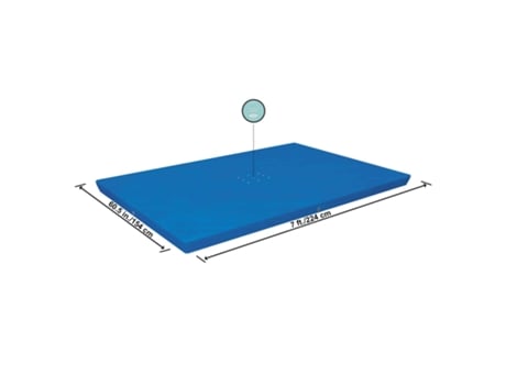 Cobertor de Invierno para Piscina Desmontable Tubular 221X150X43 Cm