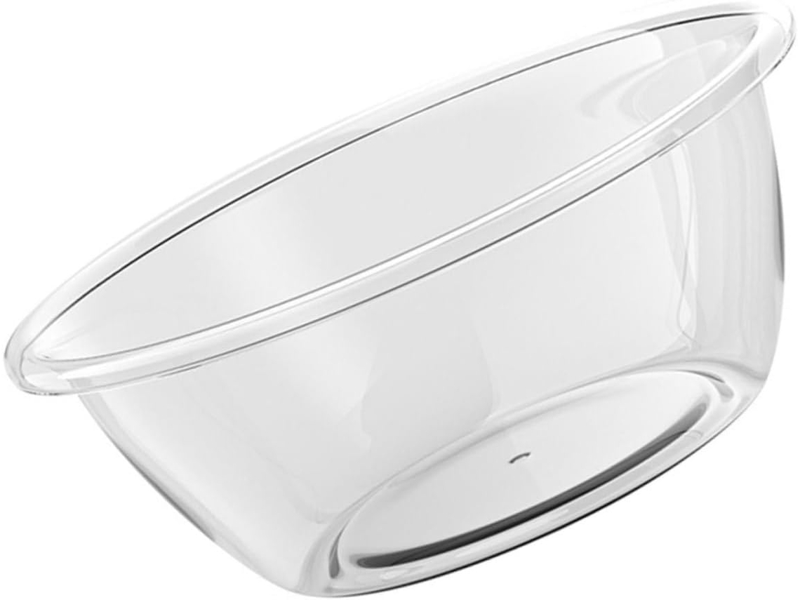 Lavabo de plástico transparente, lavabo grueso para lavar la cara y la ropa, de pequeña capacidad para cocina y baño.