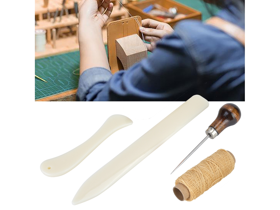 Juego Práctico De Herramientas Para Coser Y Bordar Artículos De Cuero Para Manualidades.