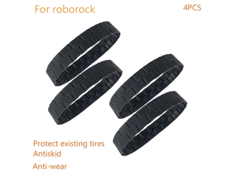 Robot aspirador antidesgaste, accesorios de piel de neumáticos para xiaomi 1S 2S T4 1C roborock s50 s55 s6 s5 max T6 t7, piezas de repuesto