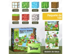 Juego de bloques de construcción magnéticos para el mundo - Juego de cubos apilables - Regalo