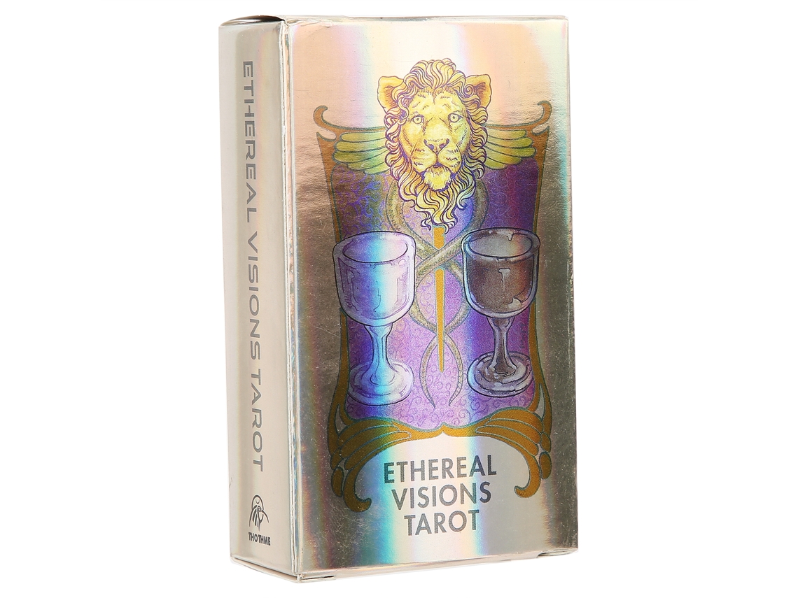 Rebe-baraja De Tarot Ethereal Visions Holográfica En Inglés Para Divinación Y Juego De Mesa