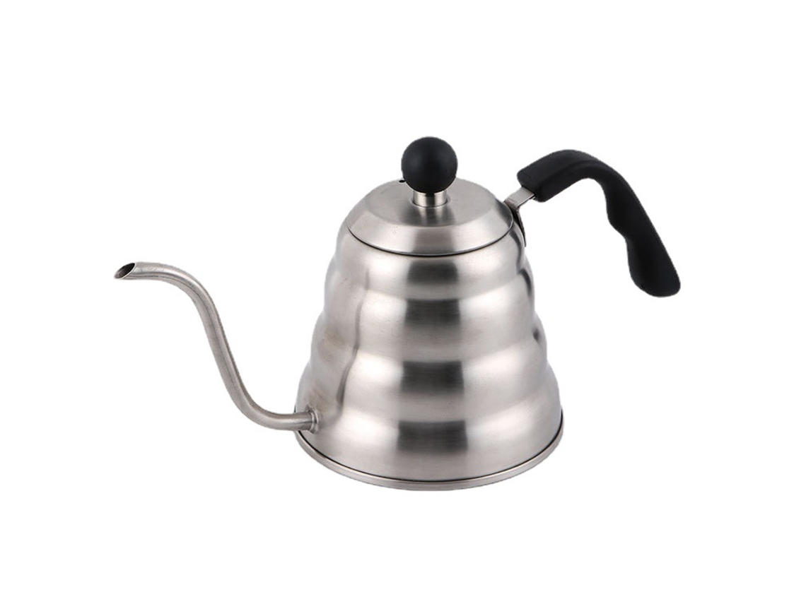 Hervidor de café de acero inoxidable con boquilla de cuello de cisne (plateado - 1,2 L) Specment