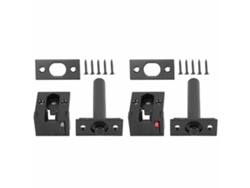 Cadena de seguridad para puerta de zinc antirrobo negra