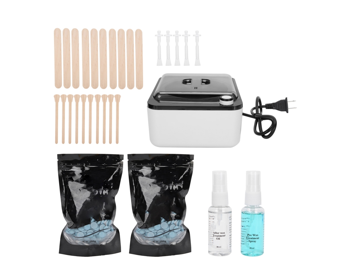 Kit De Depilação Com Cera E Aquecedor 8 Peças 110v