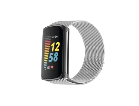 Correa Milanese Loop para Fitbit by Google Charge 5 Silver