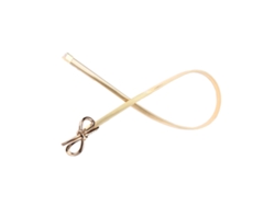 Cinturón Elástico Fino Para Mujer Con Lazo Y Cierre De Gancho, Color Dorado/plateado.