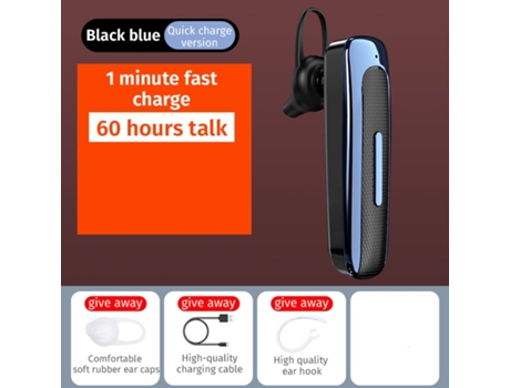 Kit Manos Libres E03 Smart Wireless Mobile Phone Universal Driving Business Mini Bluetooth Negro Azul