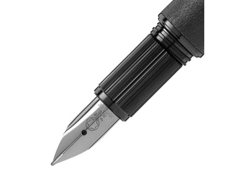 Caneta-Iteiro Montblanc M Starwalker Blackcosmos Doué Metal Preta