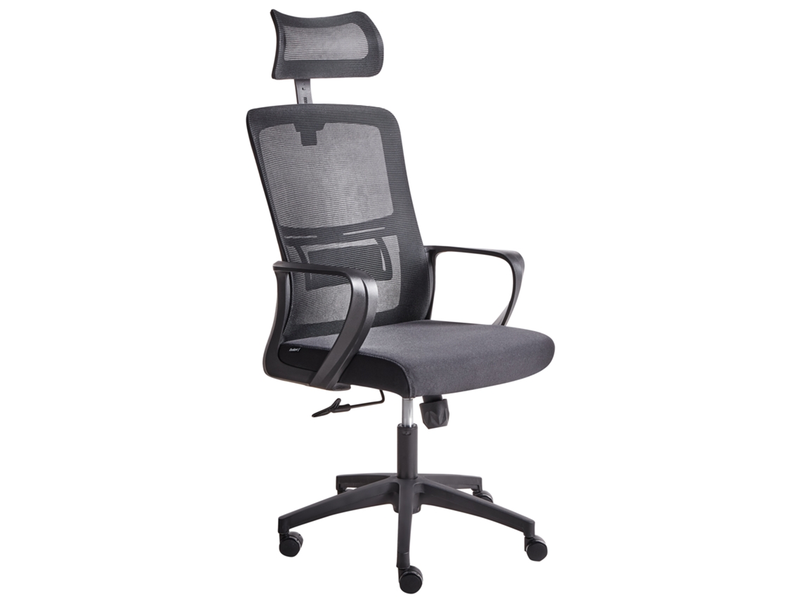 Silla de Oficina Beliani Monarch – Malla Negra, 46x62x120 cm
