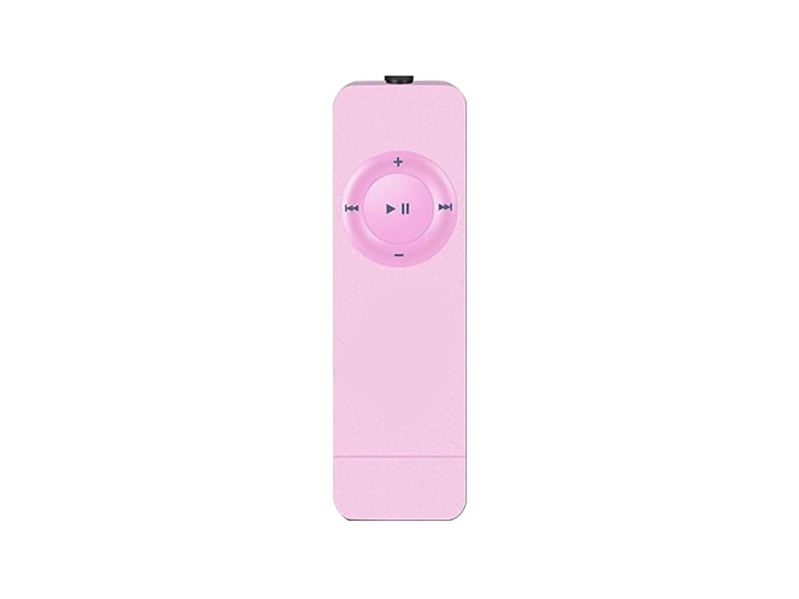Mini reproductor MP3 portátil recargable y elegante, reproductor multimedia de música para el hogar, color rosa