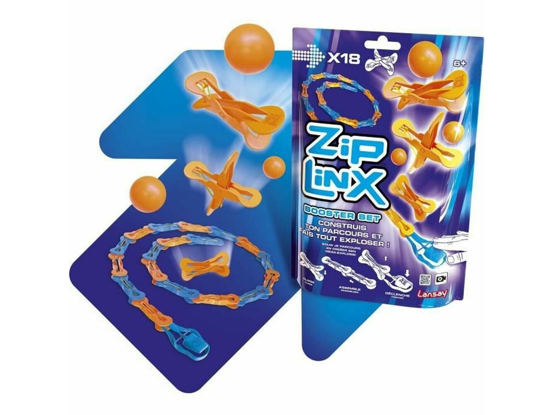 Circuito de Bolas Lansay Ziplinx Booster Set 18 Piezas + 6 Años