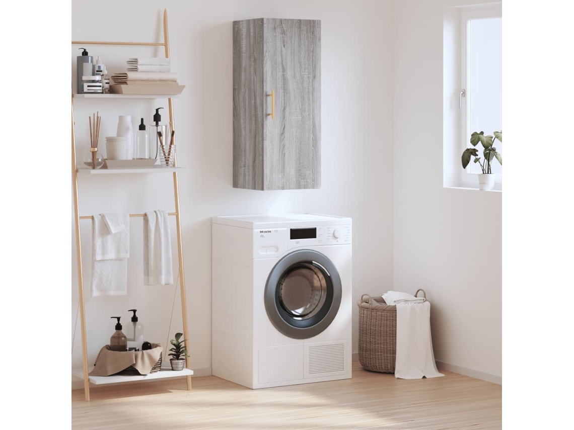 Armario De Pared Gris Sonoma 34,5x34x90 Cm