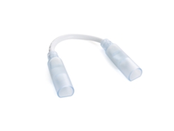 Conector para tira LED neón doble circular Sflex14 regulable 220v con cable Ø14 mm
