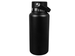 Botella Deportiva Isotérmica De Acero Inoxidable 304, A Prueba De Fugas, 946 Ml (32 Oz), Para Montañismo Y Actividades Al Aire Libre, Color Negro.