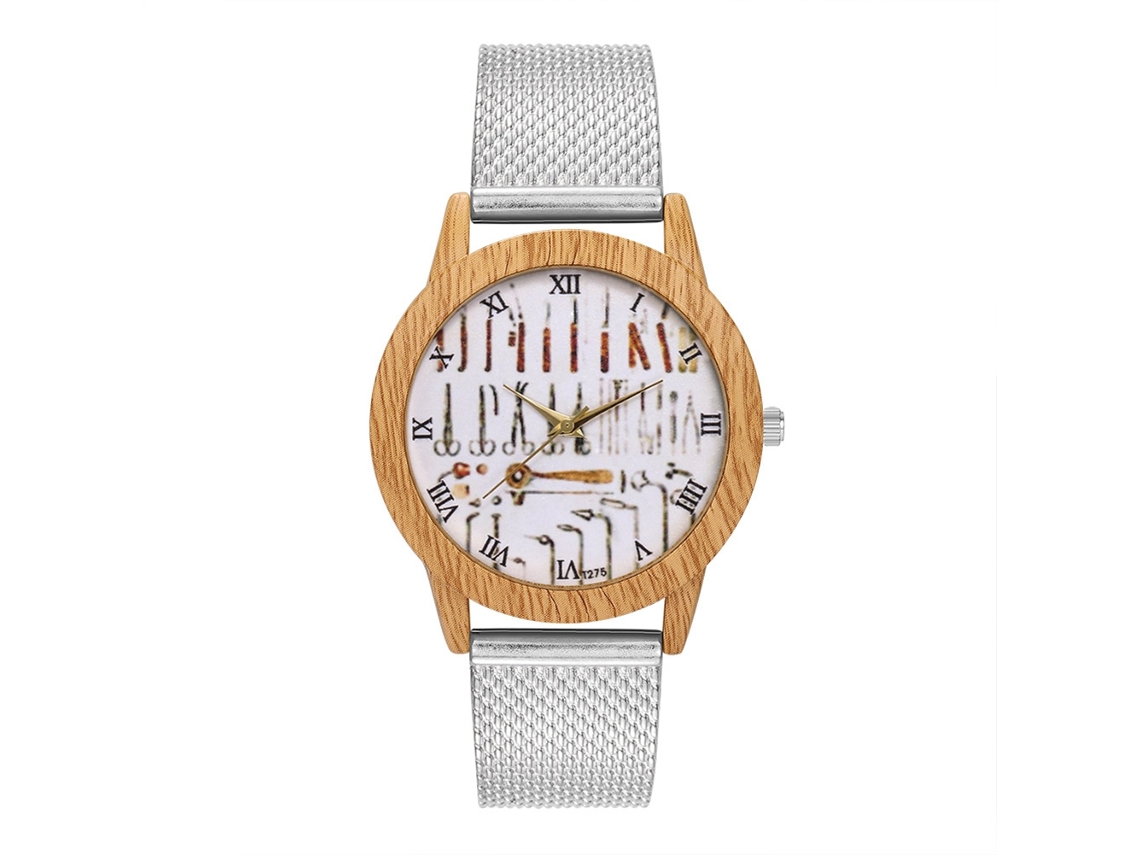 Relojes De Moda Unisex Para Hombre Y Mujer Reloj De Pulsera De Cuarzo Plata