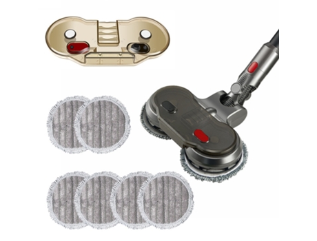 Adecuado para aspiradora Dyson V6 / V7 / V8 / V10 / V11, cabezal de limpieza de fregona eléctrica con fregona con tanque de agua