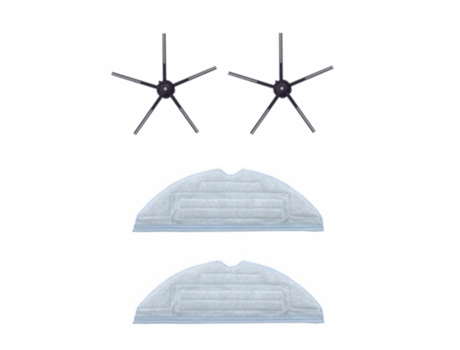 4 piezas adecuadas para Xiaomi Roborock T7 T7S T7Plus T7Splus S7 y S7Max S70 S75 piezas cepillo lateral trapo de limpieza fregona
