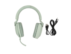 Auriculares Estéreo Para Juegos Bluetooth 5.1 Inalámbricos Y Con Cable Con Micrófono - Verde