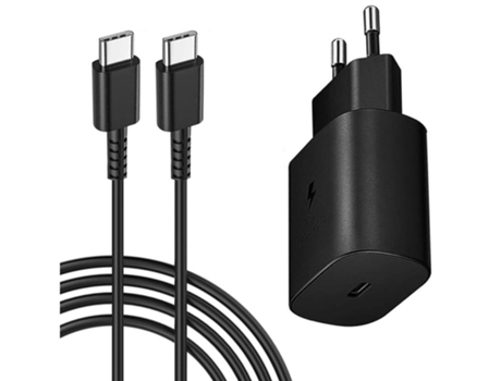 Cargador DIKUMI 25W type-c para samsung Galaxy S21 S20 S10, compatible con todos los teléfonos anteriores negro
