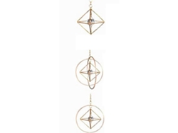 Atrapasol colgante de cristal con forma de jaula, creador de arcoíris, decoración de pared, juego de 3 piezas