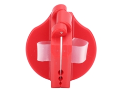 Protector De Dedos De Plástico Rojo Para Asegurar Tornillos Y Clavos Al Martillar.