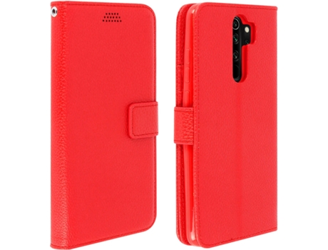 Funda Xiaomi Redmi Note 8 Pro AVIZAR FOLIO-LENNY-RD-N8P Rojo