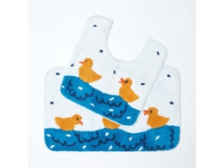 Homescapes Duck Pond Bath Mat And Pedestal Set