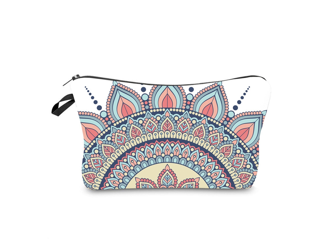 Bolsa de cosméticos estampada, bolso de mano multifuncional para mujer, bolsa de viaje KOFIHETY