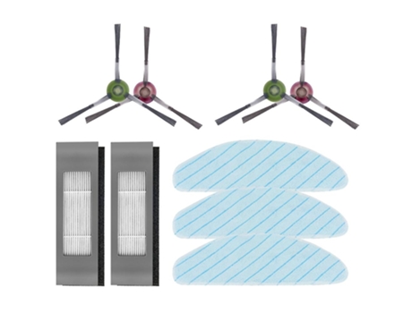 Escova lateral esfregão filtro para ecovacs deebot ozmo t9 aivi t9