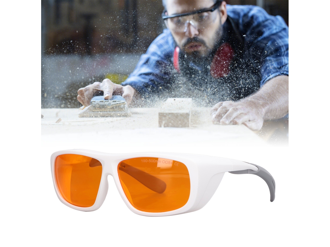 Gafas Laser Profesionales Od 5 Protección Ocular 190-500nm Para Máquinas De Grabado
