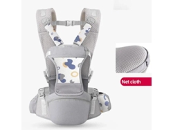 Portabebés - Envoltura Ergonómica Para Asiento Delantero, Comodidad Para Padres Y Bebés (gris) Chrui