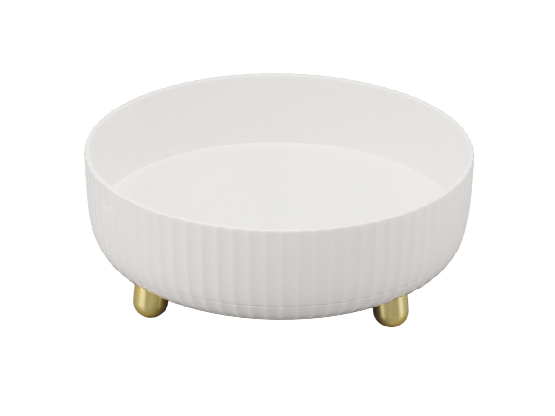 Estantería Giratoria 360 Grados Para Condimentos Organizador De Estantes Giratorio Para Cocina Alacena Blanco Pequeño
