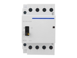 Contactor De Ca De 40 A, 24 V, 4 Polos, 4 Contactos Normalmente Abiertos Con Interruptor De Control Manual Para Riel Din Doméstico