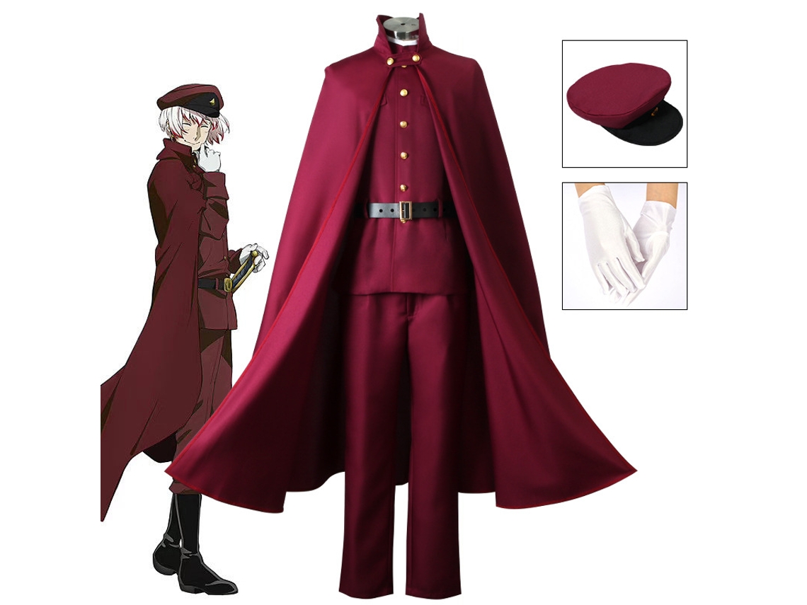 Disfraz completo de Bungou Stray Dogs temporada 4 Cosplay Tōno Saikyu XL