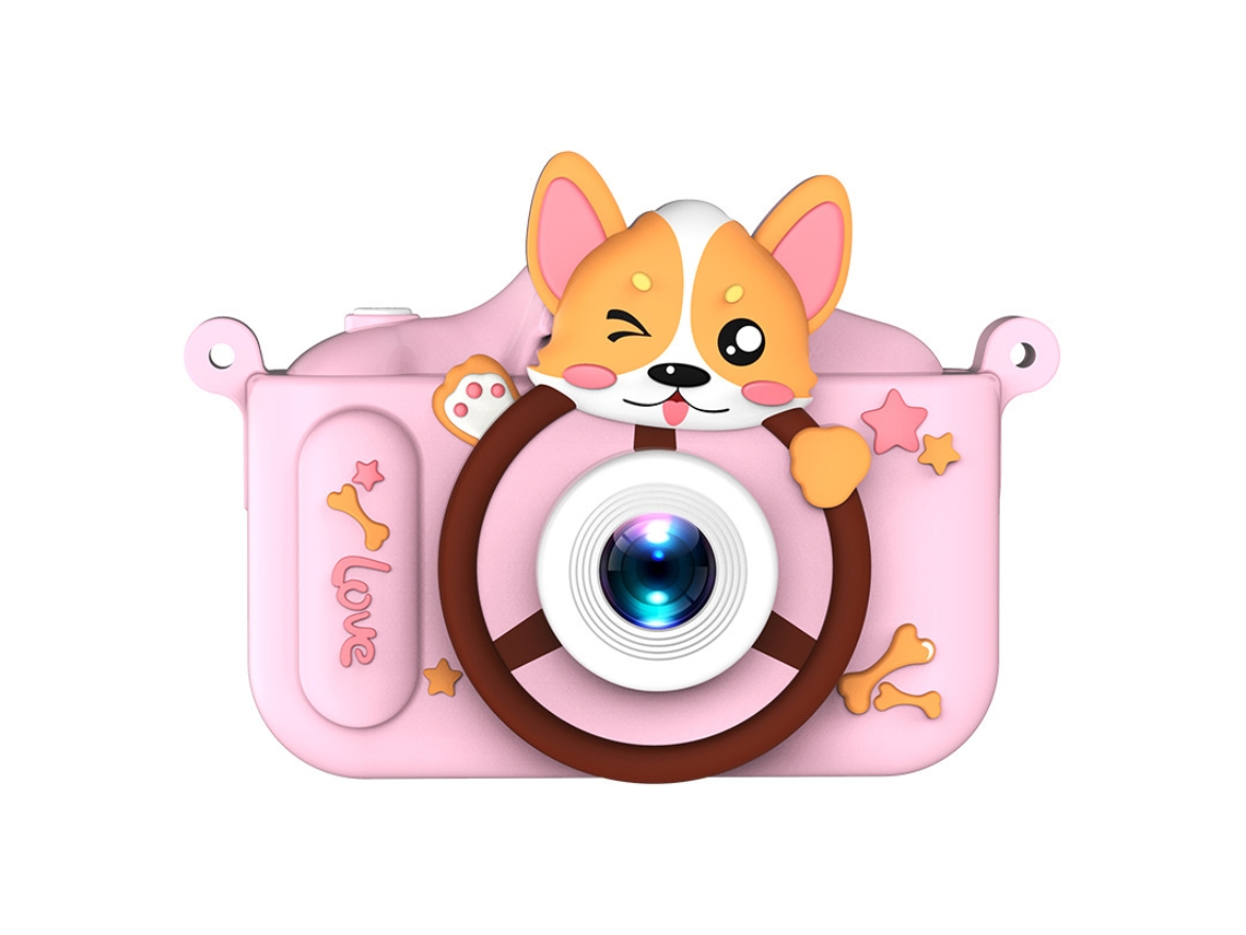 Cámara Infantil, Mini Cámara De Vídeo De Diseño Animado, Cámara Digital (rosa) Czhhmart