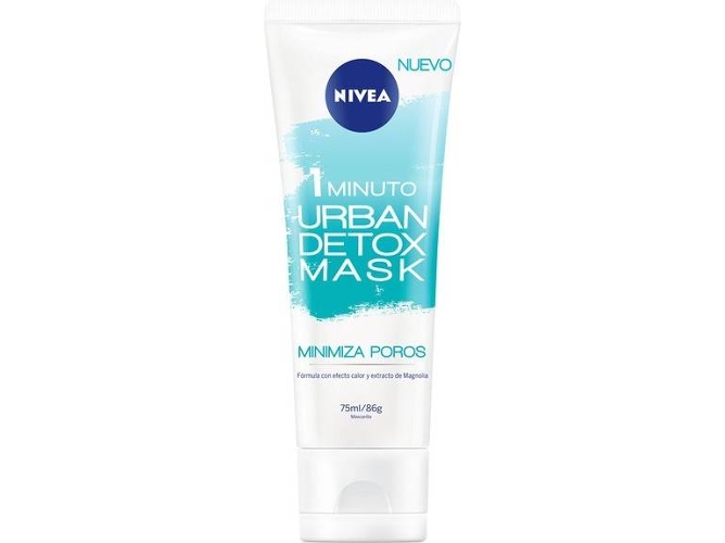 Mascarilla Facial NIVEA Urban Skin Detox 1 Minuto Minimiza Poros (75 ml)