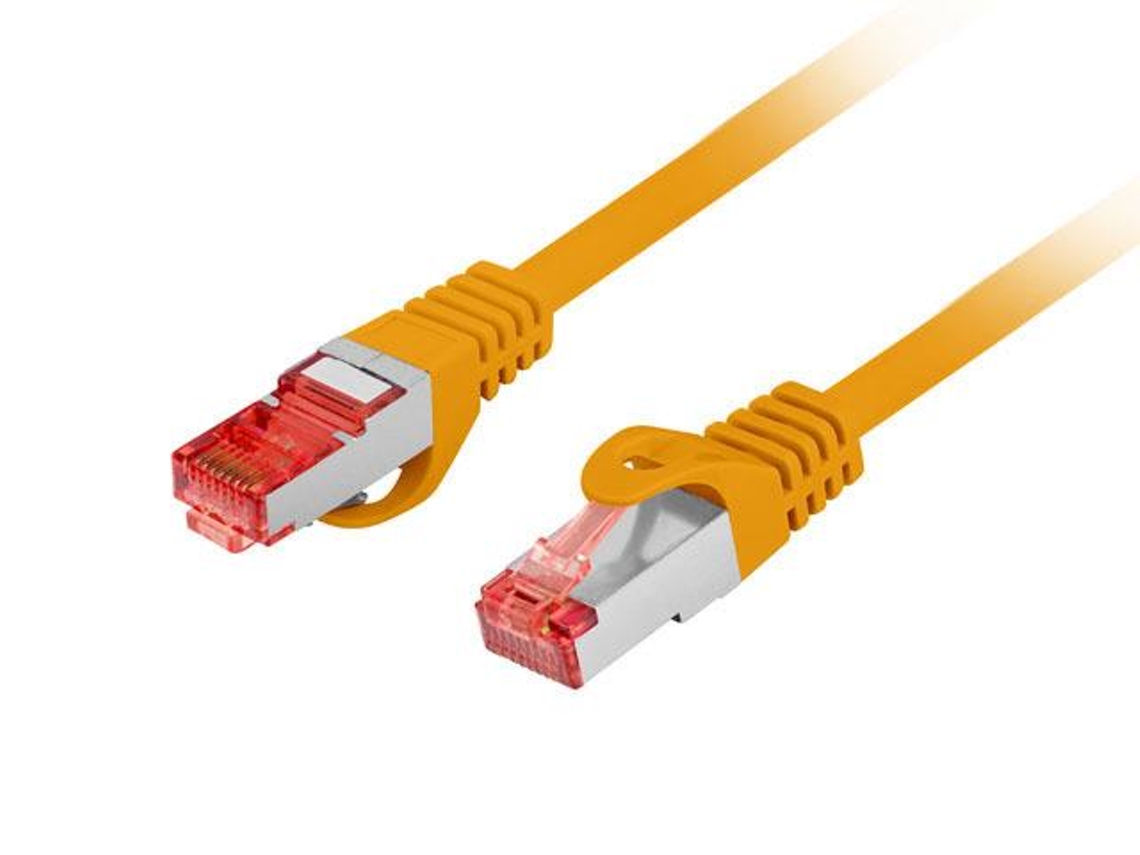 Cable de conexión LANBERG S/ftp Cat.6 de 1 m Lszh Cu para conexión de dispositivos de red