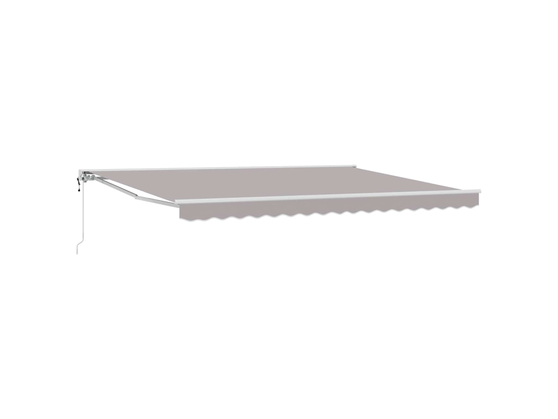 Vidaxl Toldo Retráctil Eléctrico Gris Claro 4 X 3,5 M