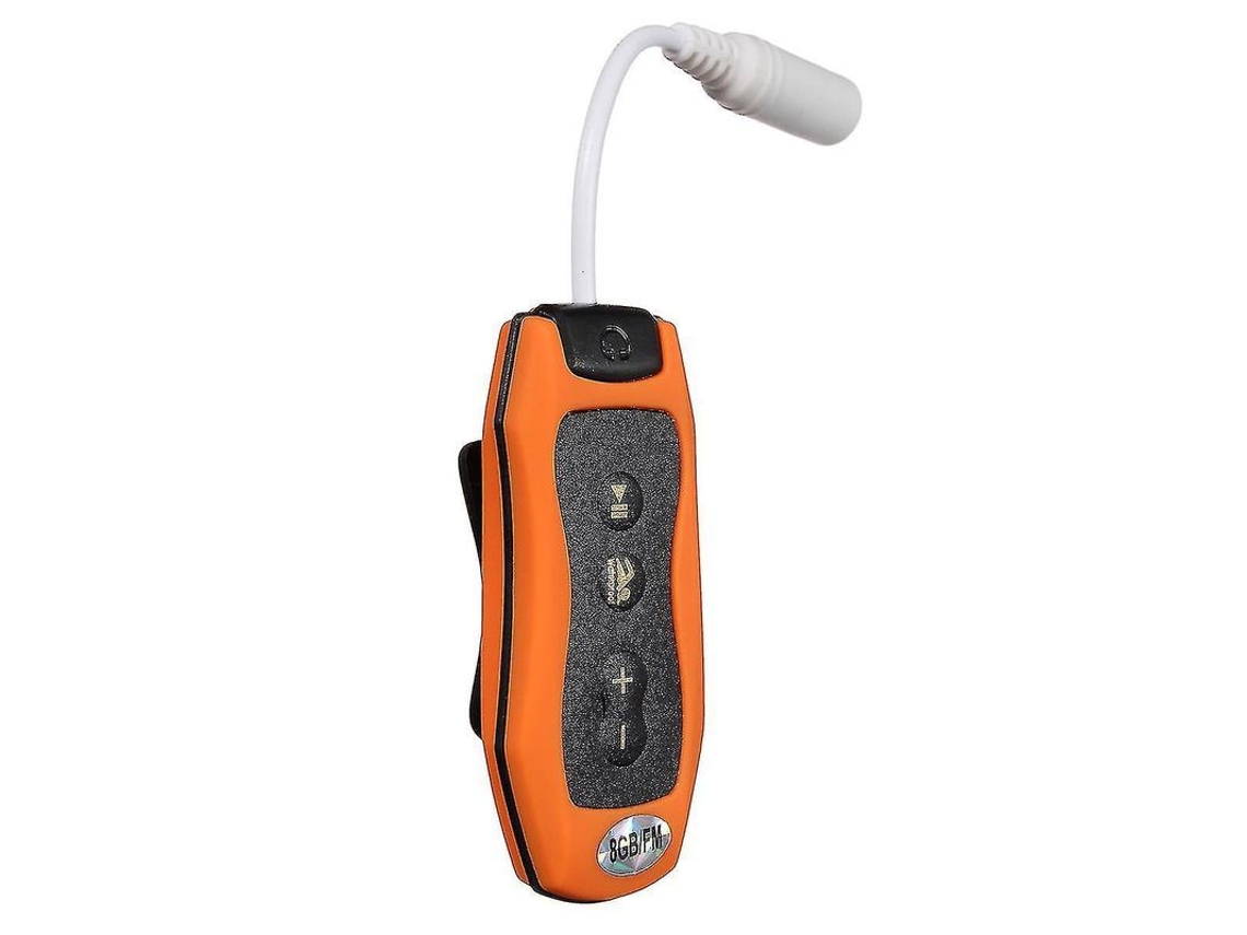 Reproductor Mp3 De 8 Gb Con Auriculares Impermeables Para Natación, Buceo Y Spa + Radio Fm Orange