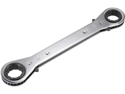 Llave de carraca reversible de 19 mm x 21 mm con doble extremo en acero cromo vanadio CHABERLU