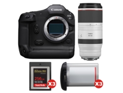 EOS R1 + RF 100 500mm F/4.5 7.1 L IS USM + 3 Sandisk 256GB Extreme Pro Cfexpress Tipo B + 3 Canon LP E19 + Libro electrónico Pricedirect CANON