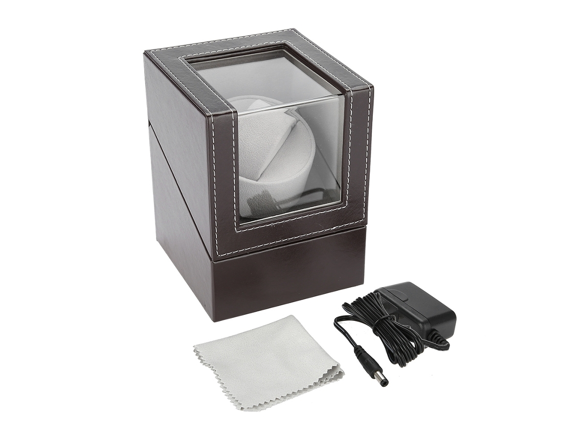 Reloj Automático Mecánico Con Motor, Caja De Poliuretano Marrón, Silencioso, 6,5-8,5 Rpm.