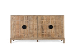 Aparador de cuatro puertas en madera maciza de mango, 175 cm, Giner Y Colomer
