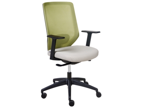 Silla de Oficina BELIANI Virtuoso de Poliéster Malla Gris 53X53X107