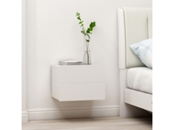 Mesita de noche (2 unidades, 40 x 30 x 30 cm), madera blanca, DKD HOME DECOR
