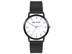 Reloj De Pulsera Analógico De Cuarzo Para Hombre Zhoulianfa Con Esfera Sencilla En Blanco Y Negro.