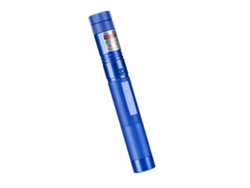 Indicador Láser 303, Luz Láser Externa, Luz Verde Estrellada, Carcasa Azul.