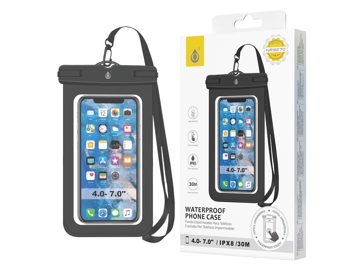 Bolsa Impermeable One Plus NR9270 por Xiaomi Redmi Note Pro Plus 12 5G Negro